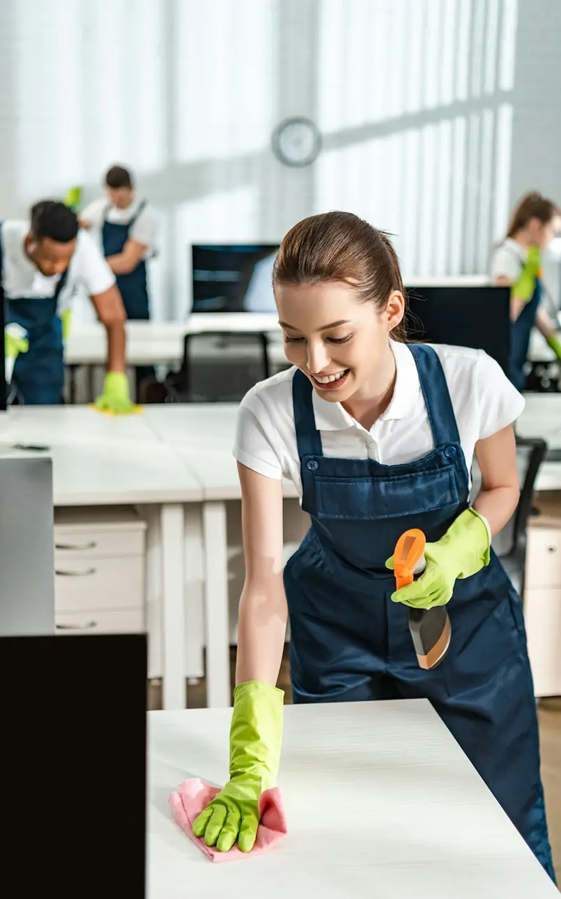 Arelli Cleaning team delivering commercial office cleaning in Ontario