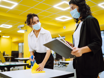 Arelli Cleaning team delivering commercial office cleaning in Ontario