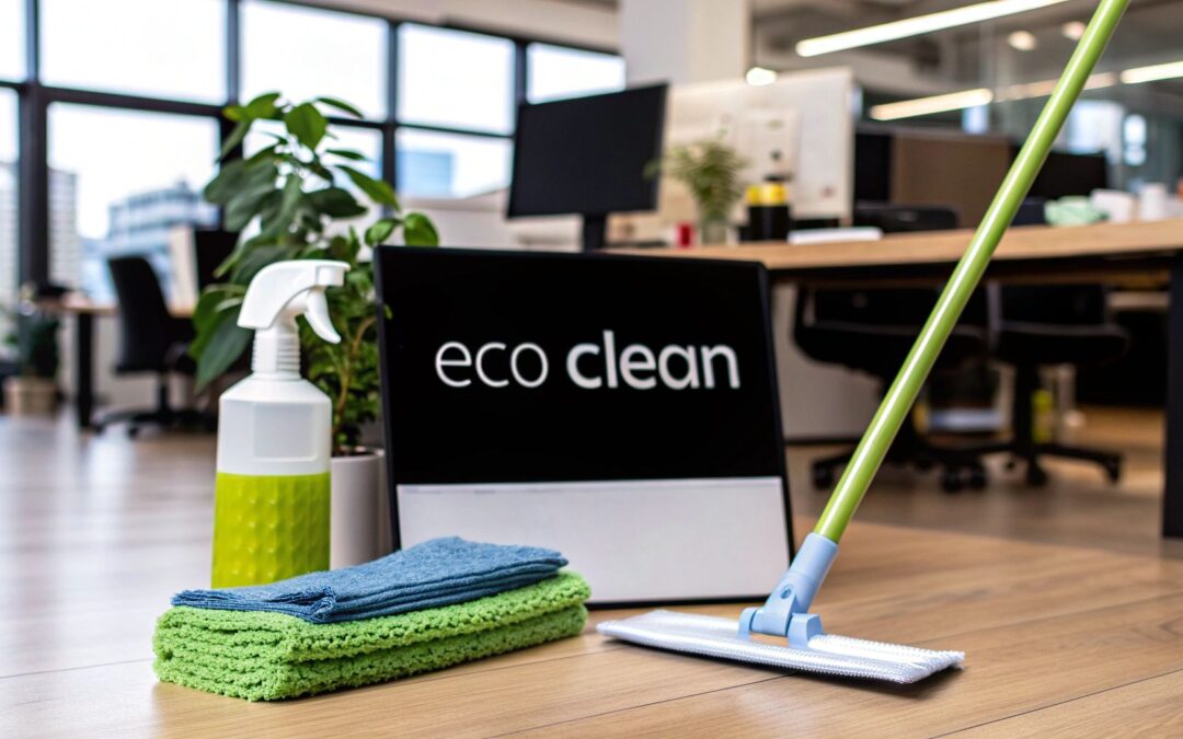 Trust our eco-friendly cleaning services for a spotless, healthy, and green commercial space. Safe, effective, and eco-conscious cleaning options.