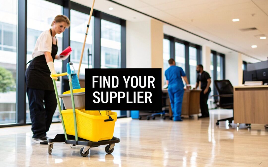 Learn how to choose the right commercial cleaning supplier for your business. Our guide covers vetting, comparing services, and finding a partner you can trust.