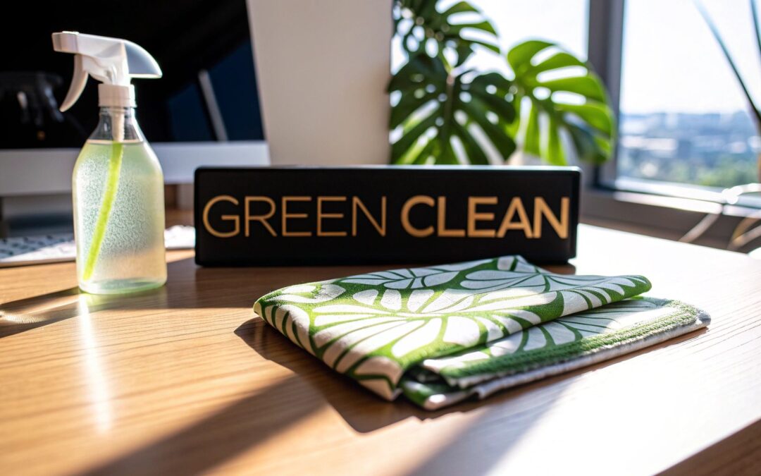 Transform your office with professional green cleaning services. Healthy, eco-friendly solutions for a cleaner, more productive workspace.