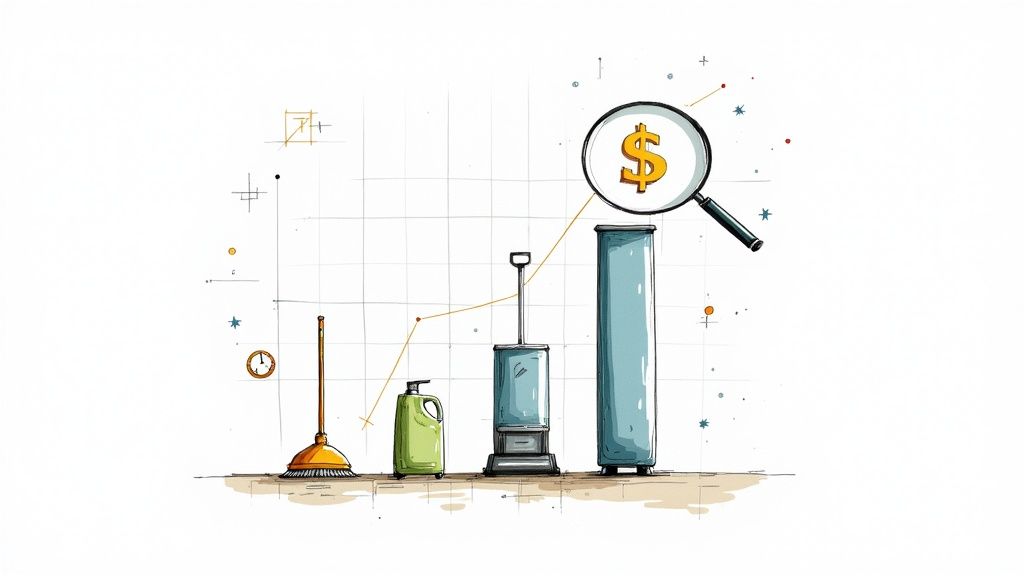 A clear guide to commercial cleaning services cost in Canada. Learn pricing models, key factors, and how to budget for professional office cleaning.