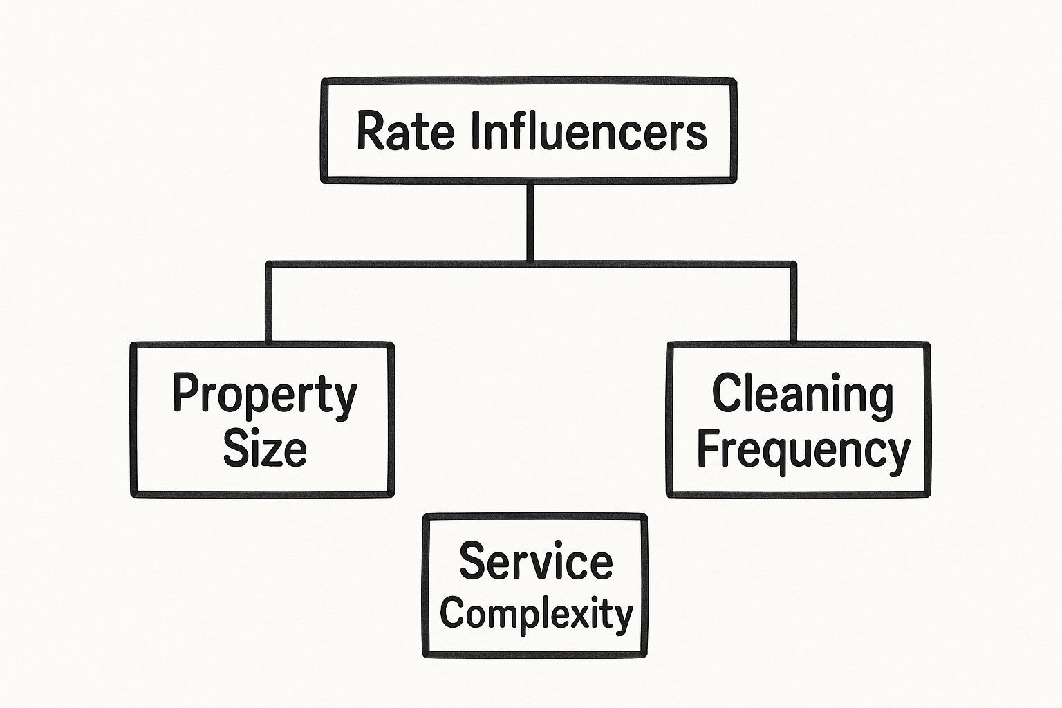 Infographic about commercial cleaning company rates