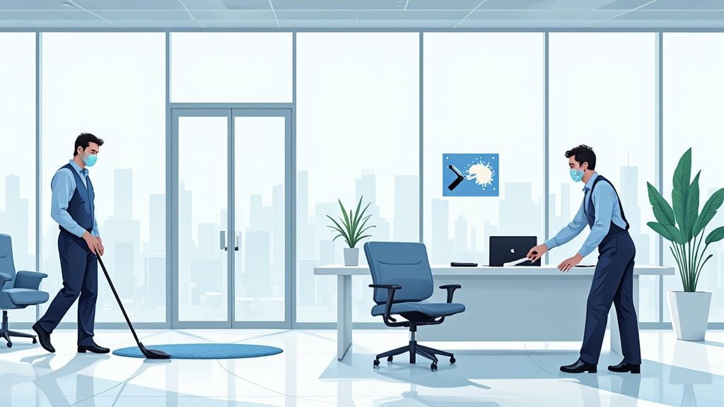 Discover top-rated commercial office cleaning services near you. Get a reliable, award-winning clean for a spotless and professional workspace.