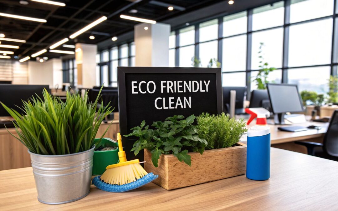 Discover how cleaning services eco friendly practices can create a healthier, more productive office. Learn the benefits of switching to green cleaning.