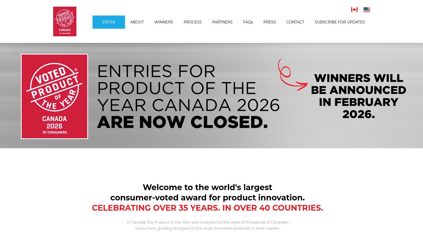 Product of the Year Canada