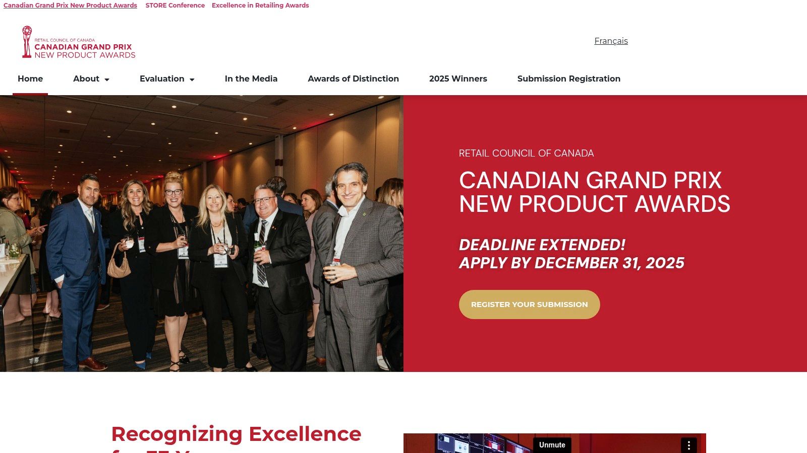 Retail Council of Canada — Canadian Grand Prix New Product Awards