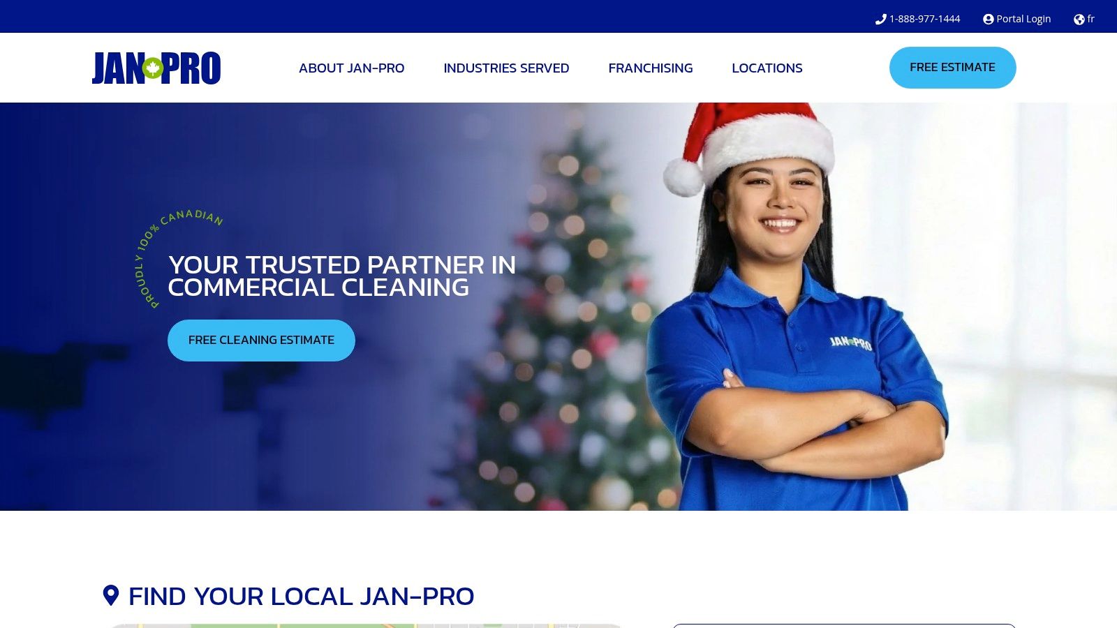 A person disinfecting an office space, highlighting the advanced protocols of commercial cleaners in Woodbridge.