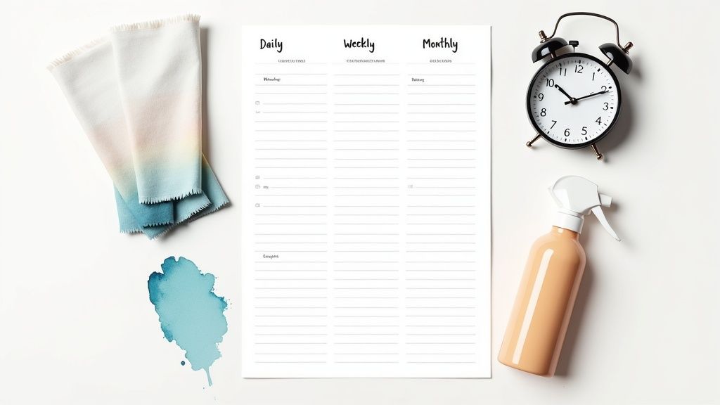 Clinic Cleaning Schedule