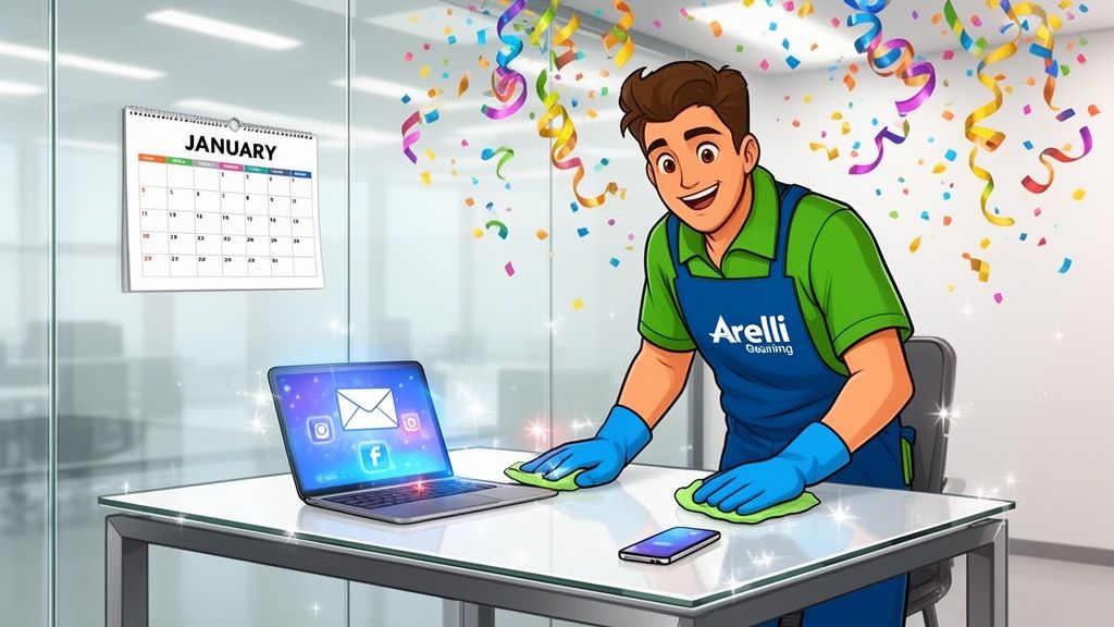 Happy New Year from Arelli Cleaning! See how our award-winning commercial cleaning services deliver a fresh, productive start for your GTA business.