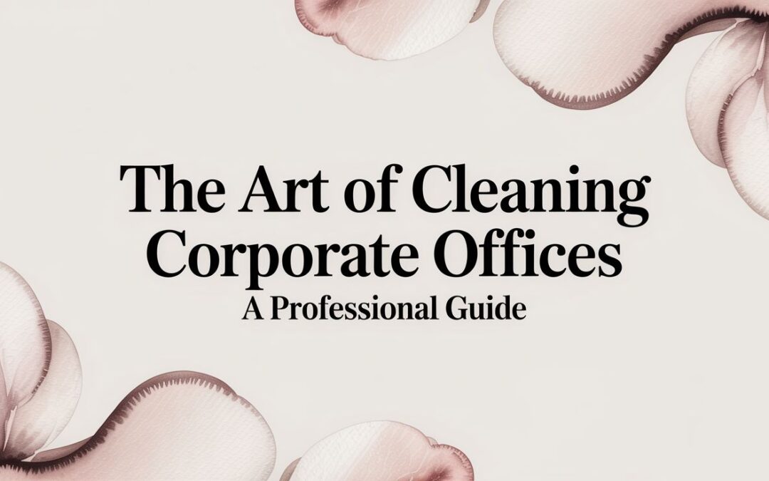 The Art of Cleaning Corporate Offices: A Professional Guide