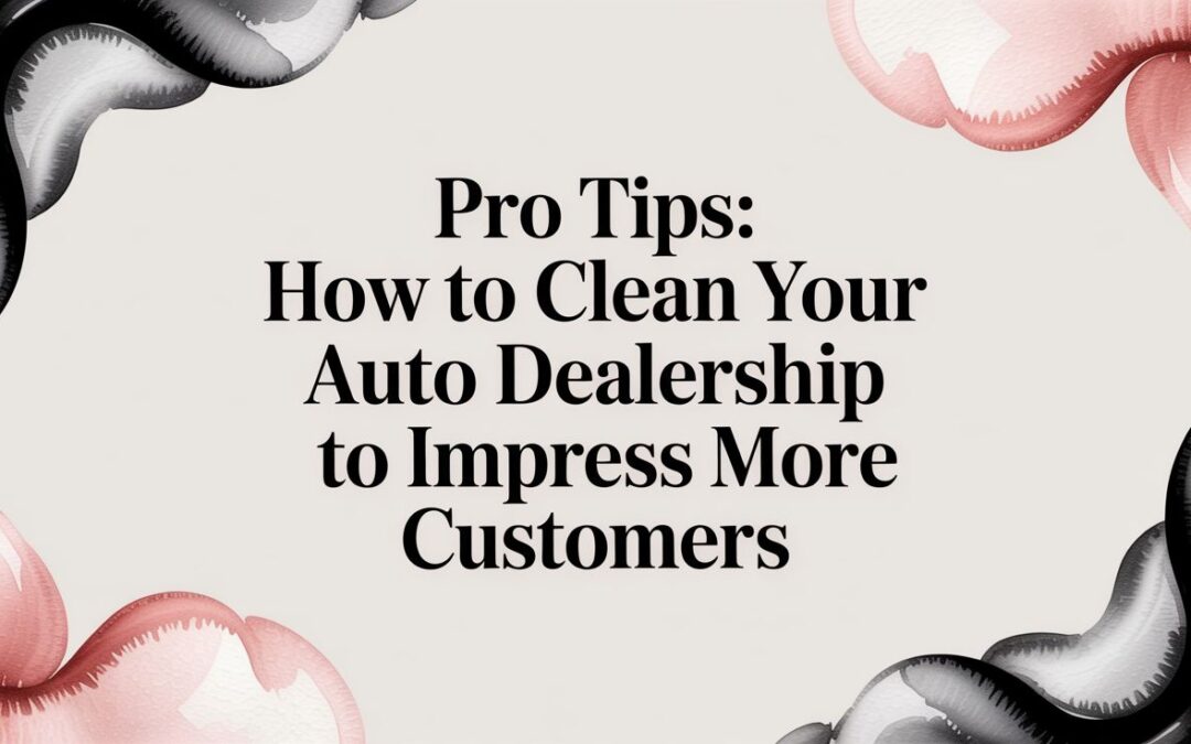 Discover how to clean your auto dealership to impress more customers with practical showroom, service bay, and lounge care tips that boost trust and visits.