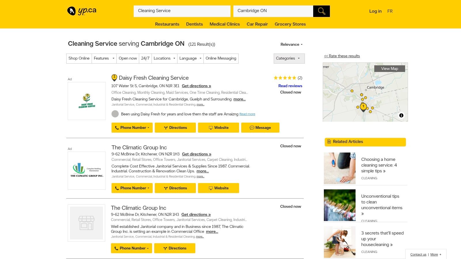 YellowPages.ca – Cambridge, ON Cleaning/Janitorial listings