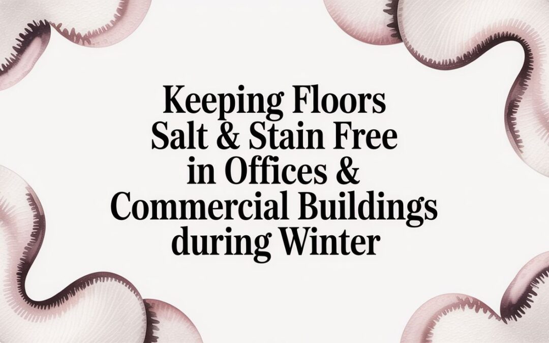 Discover practical tips for keeping floors salt & stain free in offices & commercial buildings during winter and minimize damage, mess, and maintenance costs.