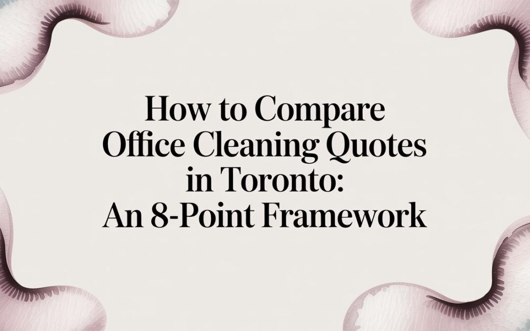 Get a fair price for quality service by comparing office cleaning quotes in Toronto. Our guide helps you evaluate pricing, contracts, and quality.