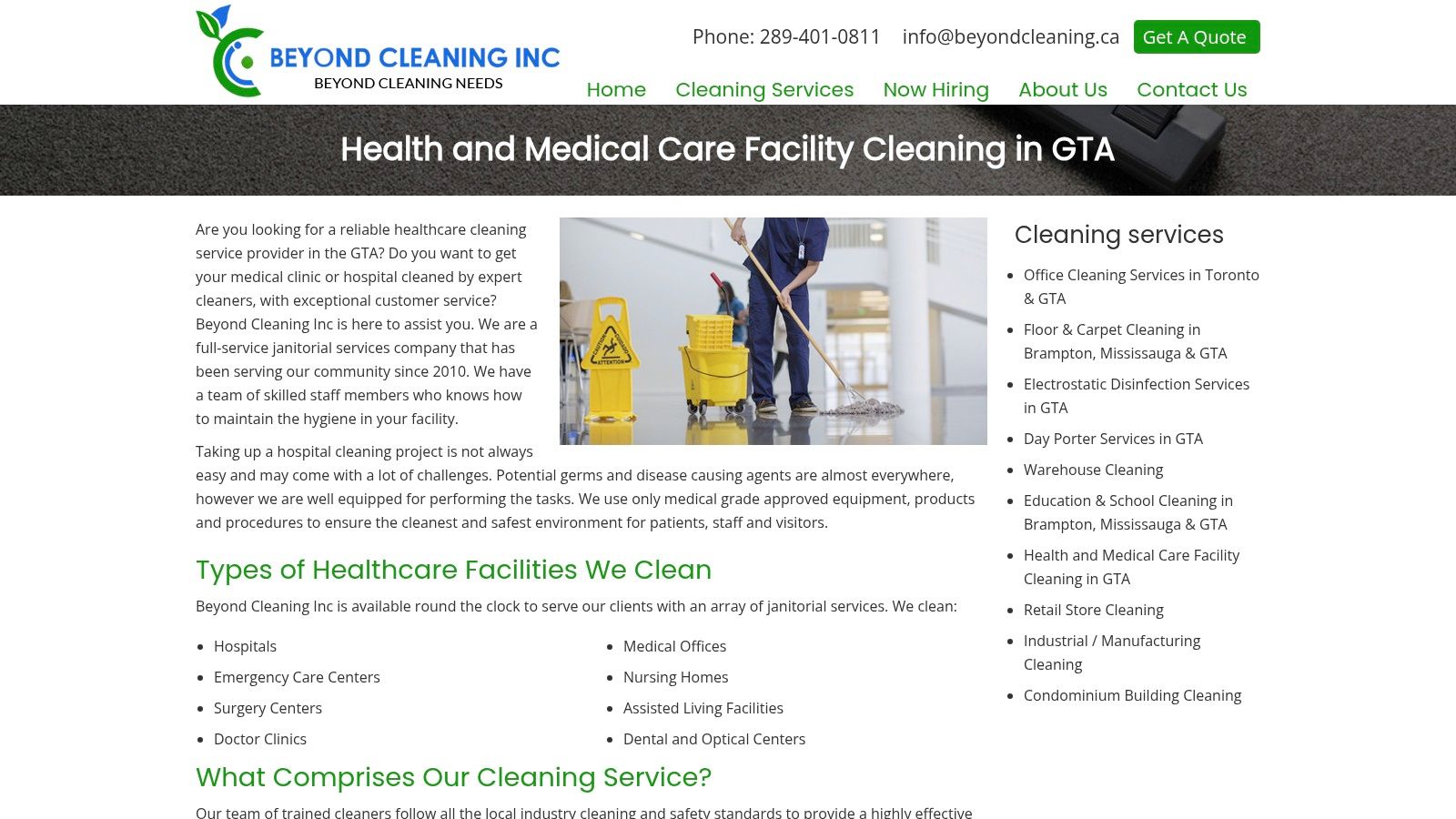 Beyond Cleaning Inc. (GTA, incl. Vaughan)