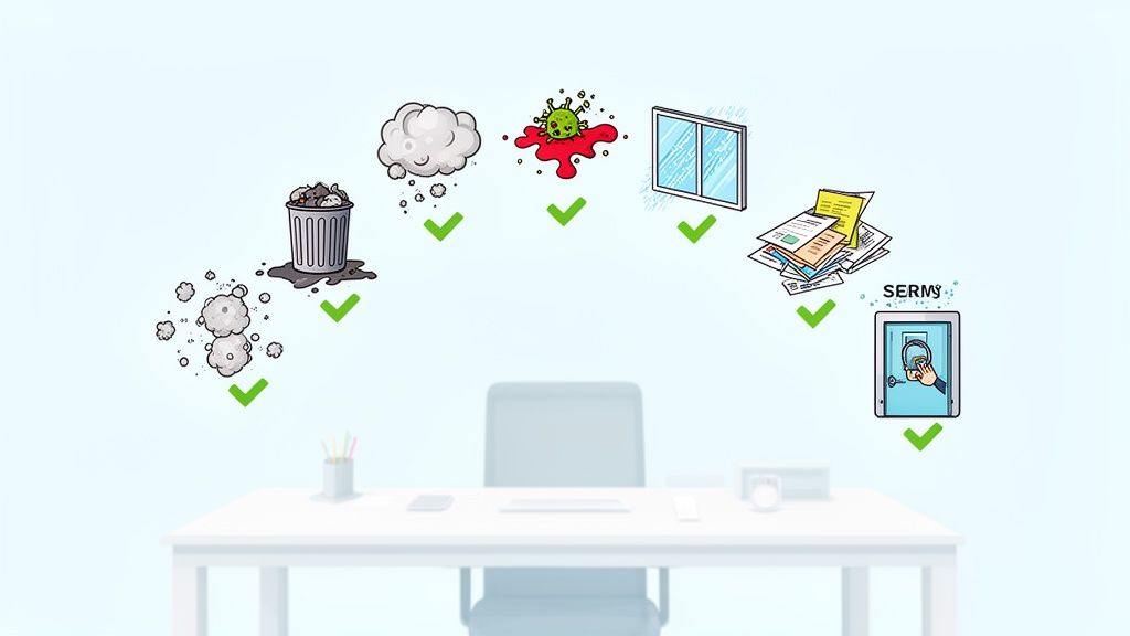 Discover the top 7 complaints in office cleaning (and how to fix them) with actionable solutions for a spotless, compliant, and productive workspace in 2026.