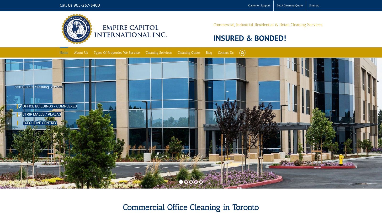 An office building exterior