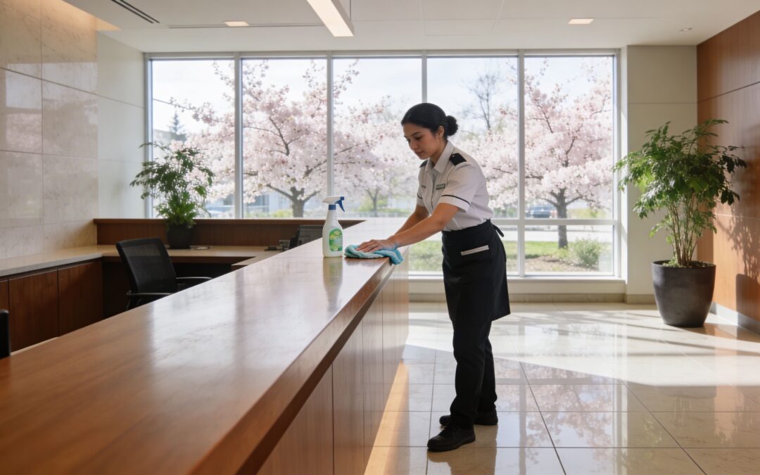Your complete guide to spring office cleaning in Vaughan. Get a prioritized checklist, cost estimates, and tips for tackling post-winter grime and allergens.