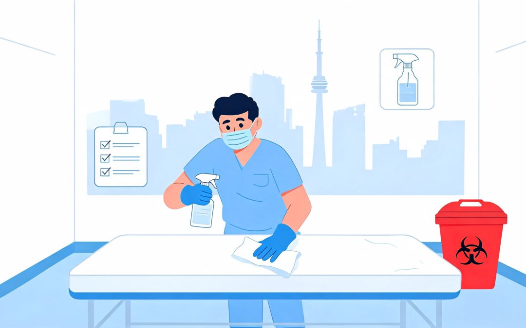 A guide to medical office cleaning service standards in Toronto. Learn about infection control, pricing, WHMIS compliance, and how to choose the right provider.